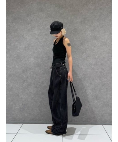 laguagem ラグアジェム　STRIPE TUCK WIDE デニム LAGUA GEM（ラグアジェム）の「STRIPE TUCK WIDE デニム（デニムパンツ