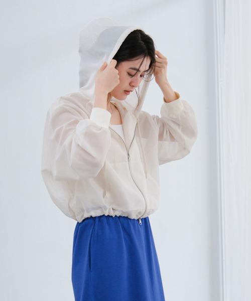 LAKOLE（ラコレ）の「メッシュZIPパーカー / 664837（パーカー・レディース・サンドグレー/アイボリー/ブラック・LARGE/MEDIUM）」の10枚目の写真