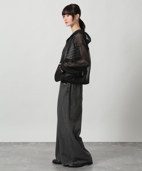 LAKOLE（ラコレ）の「メッシュZIPパーカー / 664837（パーカー・レディース・サンドグレー/アイボリー/ブラック・LARGE/MEDIUM）」の18枚目の写真
