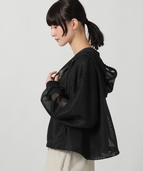 LAKOLE（ラコレ）の「メッシュZIPパーカー / 664837（パーカー・レディース・サンドグレー/アイボリー/ブラック・LARGE/MEDIUM）」の15枚目の写真
