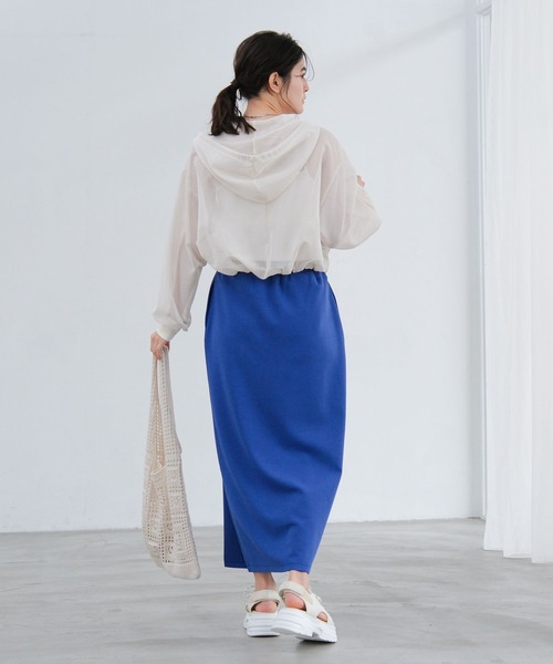 LAKOLE（ラコレ）の「メッシュZIPパーカー / 664837（パーカー・レディース・サンドグレー/アイボリー/ブラック・LARGE/MEDIUM）」の6枚目の写真