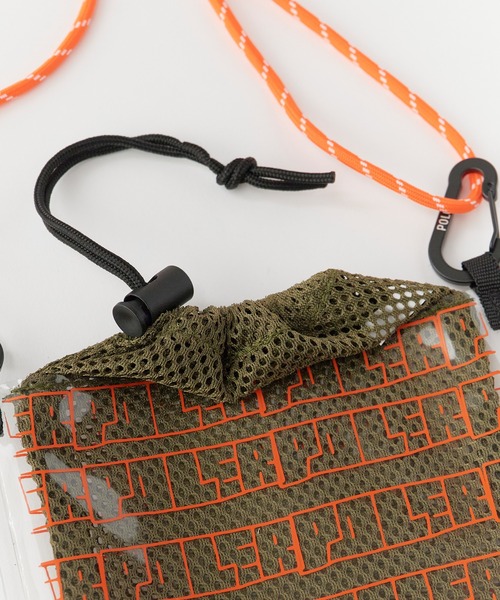 POLeR（ポーラー）の「POLeR/ポーラー HIGH&DRY PVC MESH SACOCHE 2026年春夏（ショルダーバッグ・メンズ・ブラック/グレー/オリーブ・ONE SIZE）」の10枚目の写真