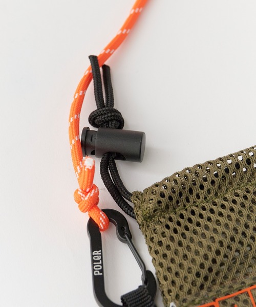 POLeR（ポーラー）の「POLeR/ポーラー HIGH&DRY PVC MESH SACOCHE 2026年春夏（ショルダーバッグ・メンズ・ブラック/グレー/オリーブ・ONE SIZE）」の11枚目の写真