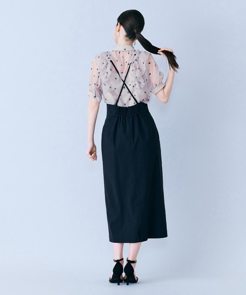 Audie a Muses(オーディアミューズ)の「ショルダーストラップ付きタイトスカート(スカート・レディース・ネイビー/ブラック・36/38/40)」の7枚目の写真