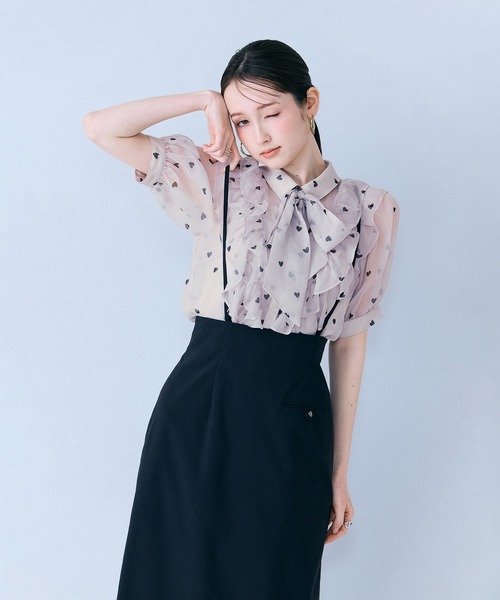 Audie a Muses(オーディアミューズ)の「ショルダーストラップ付きタイトスカート(スカート・レディース・ネイビー/ブラック・36/38/40)」の9枚目の写真