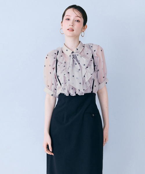 Audie a Muses(オーディアミューズ)の「ショルダーストラップ付きタイトスカート(スカート・レディース・ネイビー/ブラック・36/38/40)」の10枚目の写真