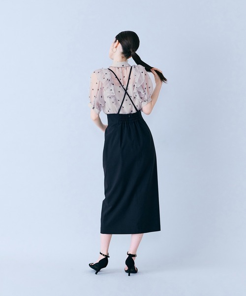Audie a Muses(オーディアミューズ)の「ショルダーストラップ付きタイトスカート(スカート・レディース・ネイビー/ブラック・36/38/40)」の16枚目の写真