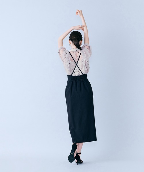 Audie a Muses(オーディアミューズ)の「ショルダーストラップ付きタイトスカート(スカート・レディース・ネイビー/ブラック・36/38/40)」の17枚目の写真