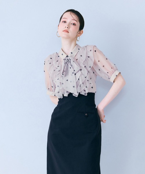 Audie a Muses(オーディアミューズ)の「ショルダーストラップ付きタイトスカート(スカート・レディース・ネイビー/ブラック・36/38/40)」の19枚目の写真