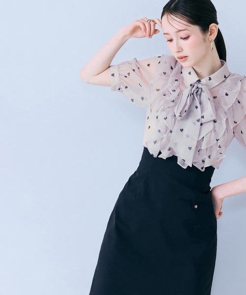 Audie a Muses(オーディアミューズ)の「ショルダーストラップ付きタイトスカート(スカート・レディース・ネイビー/ブラック・36/38/40)」の20枚目の写真