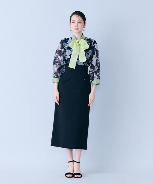 Audie a Muses(オーディアミューズ)の「ショルダーストラップ付きタイトスカート(スカート・レディース・ネイビー/ブラック・36/38/40)」の21枚目の写真