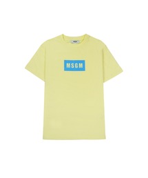 MSGM（エムエスジーエム）の「MSGM KIDS MINI BOXロゴ Tシャツ（Tシャツ/カットソー）」