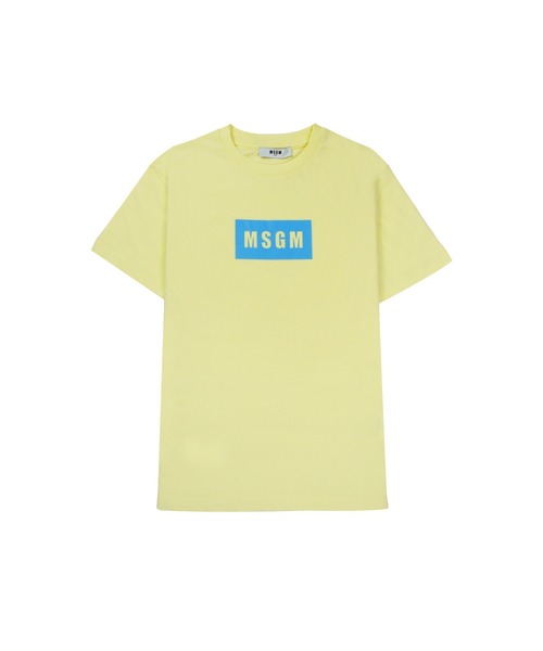 MSGM KIDS(エムエスジーエムキッズ)の「MSGM KIDS MINI BOXロゴ Tシャツ(Tシャツ/カットソー・キッズ・ホワイト/ブラウン系/ブラック×ピンク/ライトイエロー・10/12/14)」の4枚目の写真