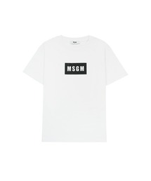 MSGM（エムエスジーエム）の「MSGM KIDS MINI BOXロゴ Tシャツ（Tシャツ/カットソー）」