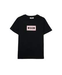 MSGM（エムエスジーエム）の「MSGM KIDS MINI BOXロゴ Tシャツ（Tシャツ/カットソー）」