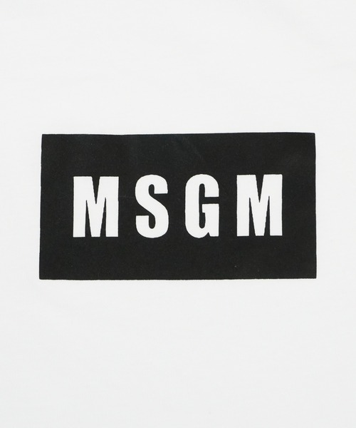 MSGM KIDS(エムエスジーエムキッズ)の「MSGM KIDS MINI BOXロゴ Tシャツ(Tシャツ/カットソー・キッズ・ホワイト/ブラウン系/ブラック×ピンク/ライトイエロー・10/12/14)」の6枚目の写真