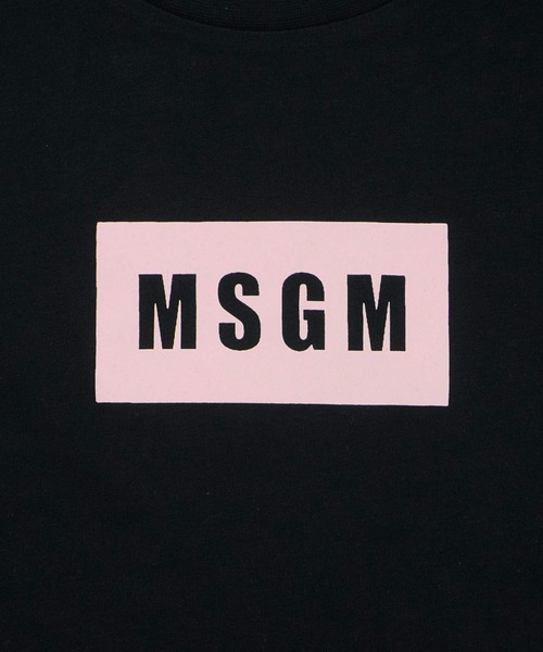 MSGM KIDS(エムエスジーエムキッズ)の「MSGM KIDS MINI BOXロゴ Tシャツ(Tシャツ/カットソー・キッズ・ホワイト/ブラウン系/ブラック×ピンク/ライトイエロー・10/12/14)」の8枚目の写真