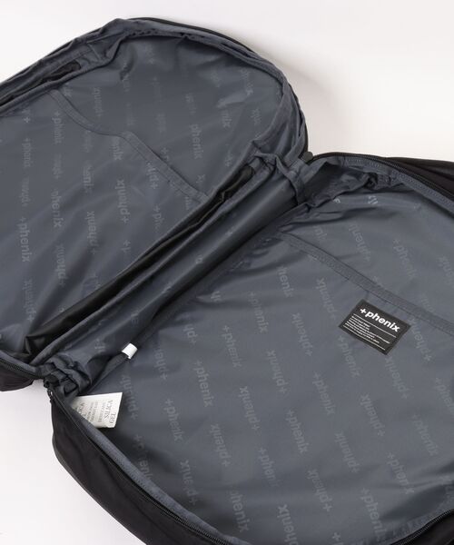 +phenix(プラスフェニックス)の「【+phenix / プラスフェニックス】EXPAND BACKPACK 20+ CORDURAファブリック使用 バックパック(バックパック/リュック・メンズ・ブラック/グレー・FREE)」の8枚目の写真