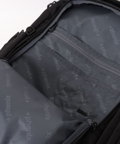 +phenix(プラスフェニックス)の「【+phenix / プラスフェニックス】EXPAND BACKPACK 20+ CORDURAファブリック使用 バックパック(バックパック/リュック・メンズ・ブラック/グレー・FREE)」の9枚目の写真