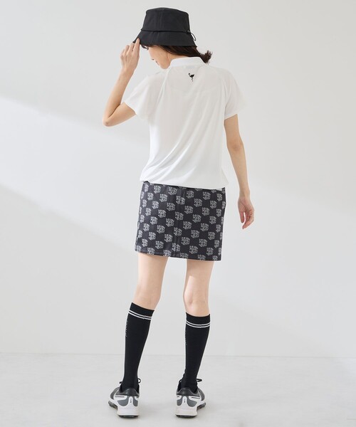 JUN&ROPE'(ジュンアンドロペ)の「強撚スムースドロストモック2WAYプルオーバー/UV・接触冷感(Tシャツ/カットソー・レディース・カーキ/ブラック/ホワイト・M/XL/L/S)」の6枚目の写真