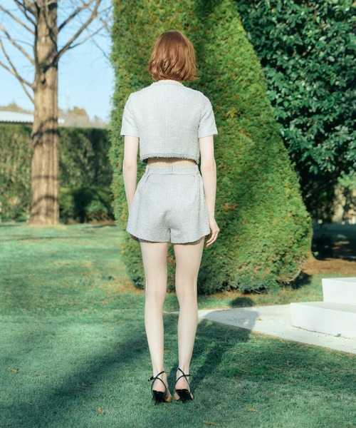 EIMY ISTOIRE（エイミーイストワール）の「ECLAT TWEED SHORTS（その他パンツ・レディース・ライトピンク/ライトグレー・38/36）」の5枚目の写真