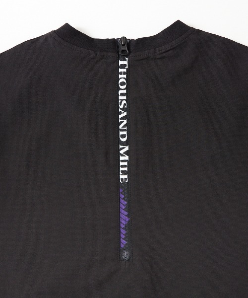 THOUSAND MILE（サウザンドマイル）の「[THOUSAND MILE/サウザンド マイル] 別注 ハイエアー バックジップ ショートスリーブワンピース（ワンピース・レディース・ブラック系/グレイッシュベージュ/ブラック・F）」の9枚目の写真