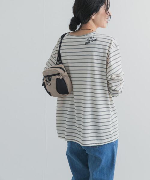 URBAN RESEARCH DOORS(アーバンリサーチドアーズ)の「バック刺繍ロングスリーブTシャツ(Tシャツ/カットソー・レディース・チャコールグレー/ピンク/ホワイト系その他・FREE)」の5枚目の写真