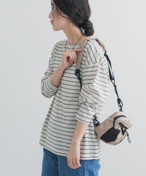 URBAN RESEARCH DOORS(アーバンリサーチドアーズ)の「バック刺繍ロングスリーブTシャツ(Tシャツ/カットソー・レディース・チャコールグレー/ピンク/ホワイト系その他・FREE)」の6枚目の写真