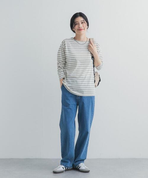 URBAN RESEARCH DOORS(アーバンリサーチドアーズ)の「バック刺繍ロングスリーブTシャツ(Tシャツ/カットソー・レディース・チャコールグレー/ピンク/ホワイト系その他・FREE)」の8枚目の写真