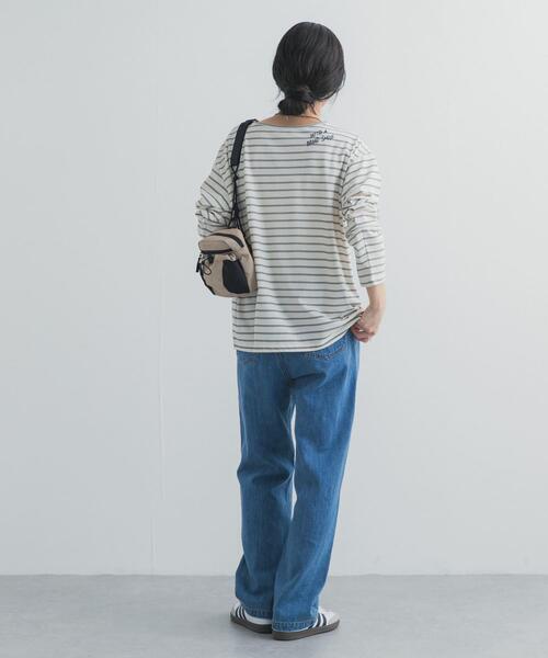 URBAN RESEARCH DOORS(アーバンリサーチドアーズ)の「バック刺繍ロングスリーブTシャツ(Tシャツ/カットソー・レディース・チャコールグレー/ピンク/ホワイト系その他・FREE)」の9枚目の写真