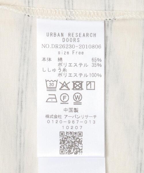 URBAN RESEARCH DOORS(アーバンリサーチドアーズ)の「バック刺繍ロングスリーブTシャツ(Tシャツ/カットソー・レディース・チャコールグレー/ピンク/ホワイト系その他・FREE)」の16枚目の写真