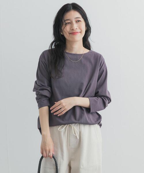 URBAN RESEARCH DOORS(アーバンリサーチドアーズ)の「バック刺繍ロングスリーブTシャツ(Tシャツ/カットソー・レディース・チャコールグレー/ピンク/ホワイト系その他・FREE)」の21枚目の写真