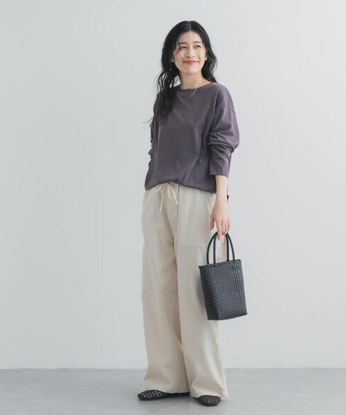 URBAN RESEARCH DOORS(アーバンリサーチドアーズ)の「バック刺繍ロングスリーブTシャツ(Tシャツ/カットソー・レディース・チャコールグレー/ピンク/ホワイト系その他・FREE)」の22枚目の写真