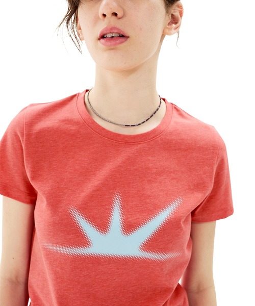 SUNLOVE(サンラブ)の「W Daybreak Tee(Tシャツ/カットソー・レディース・チャコール/ネイビー/レッド/ホワイト/ヘザーグレー/ローズ・S/M)」の5枚目の写真