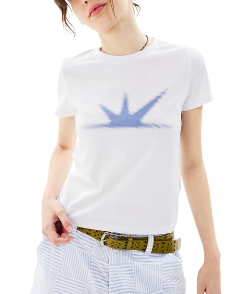 SUNLOVE(サンラブ)の「W Daybreak Tee(Tシャツ/カットソー・レディース・チャコール/ネイビー/レッド/ホワイト/ヘザーグレー/ローズ・S/M)」の1枚目の写真