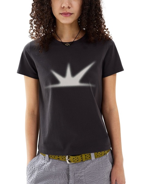SUNLOVE(サンラブ)の「W Daybreak Tee(Tシャツ/カットソー・レディース・チャコール/ネイビー/レッド/ホワイト/ヘザーグレー/ローズ・S/M)」の3枚目の写真