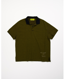 SUPERVELOCE（スーパー ベローチェ）の「Miglia Stripe Polo Shirt Black（ポロシャツ）」