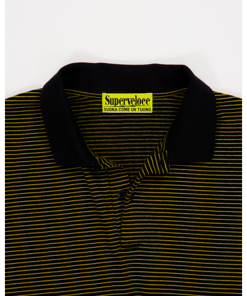 SUPERVELOCE（スーパー ベローチェ）の「Miglia Stripe Polo Shirt Black（ポロシャツ・メンズ・その他・MEDIUM/LARGE/X-LARGE）」の3枚目の写真