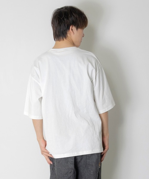 ScoLar Parity（スカラーパリティ）の「362109：片思いクマと全力拒否ネコTシャツ（Tシャツ/カットソー・レディース・イエロー/ブラック/オフホワイト・M/S）」の7枚目の写真