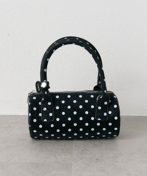 mystic(ミスティック)の「ドットminiBAG(ハンドバッグ・レディース・ブラック/オフホワイト・ONE SIZE)」の2枚目の写真