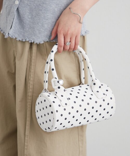 mystic(ミスティック)の「ドットminiBAG(ハンドバッグ・レディース・ブラック/オフホワイト・ONE SIZE)」の20枚目の写真