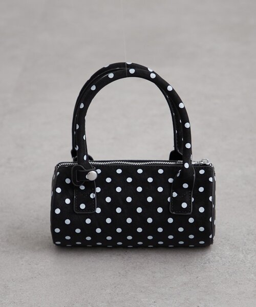 mystic(ミスティック)の「ドットminiBAG(ハンドバッグ・レディース・ブラック/オフホワイト・ONE SIZE)」の9枚目の写真