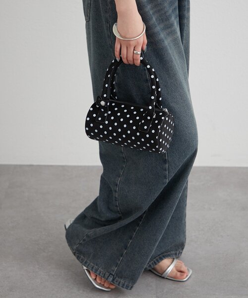 mystic(ミスティック)の「ドットminiBAG(ハンドバッグ・レディース・ブラック/オフホワイト・ONE SIZE)」の12枚目の写真