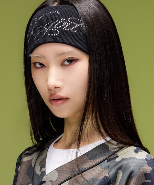 X-girl(エックスガール)の「RHINESTONE HEADBAND(ヘアバンド・レディース・アッシュ/ブラック・ONE SIZE)」の9枚目の写真