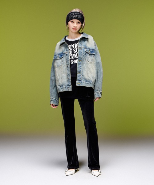 X-girl(エックスガール)の「RHINESTONE HEADBAND(ヘアバンド・レディース・アッシュ/ブラック・ONE SIZE)」の15枚目の写真
