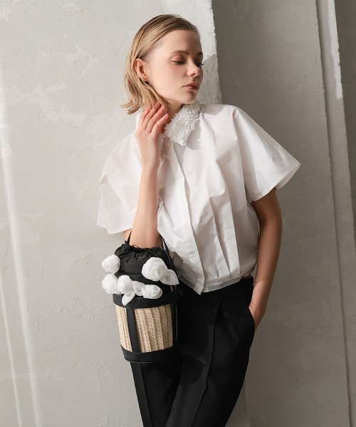 DONOBAN(ドノバン)の「Bloom Basket Bag(かごバッグ・レディース・ブラウン/ブラック・ONE SIZE)」の7枚目の写真