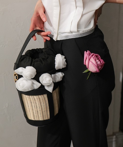DONOBAN(ドノバン)の「Bloom Basket Bag(かごバッグ・レディース・ブラウン/ブラック・ONE SIZE)」の8枚目の写真