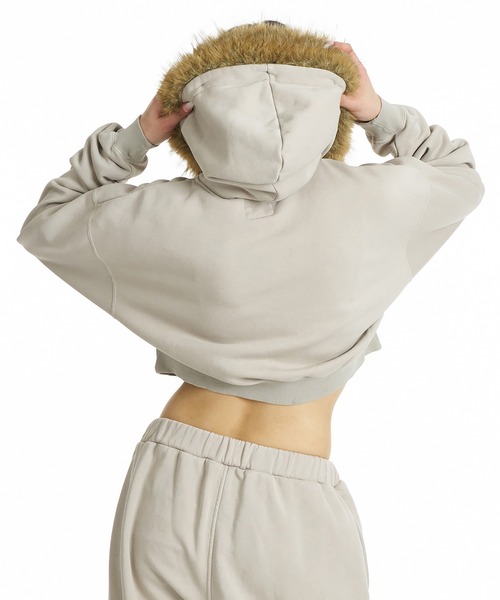 DC(ディーシー)の「DC/ディーシー 26 WS FUR HIDDEN ZH パーカー LZH264309(パーカー・レディース・ベージュ/ピンクベージュ/スミクロ/ブラックミックス/ミックスグレー・M/L)」の9枚目の写真