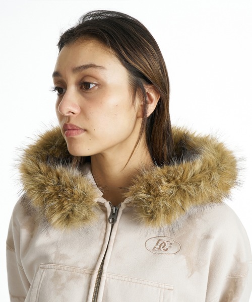 DC(ディーシー)の「DC/ディーシー 26 WS FUR HIDDEN ZH パーカー LZH264309(パーカー・レディース・ベージュ/ピンクベージュ/スミクロ/ブラックミックス/ミックスグレー・M/L)」の13枚目の写真
