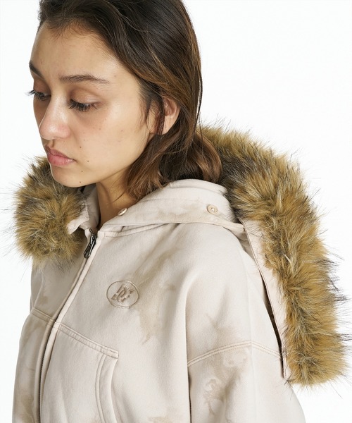DC(ディーシー)の「DC/ディーシー 26 WS FUR HIDDEN ZH パーカー LZH264309(パーカー・レディース・ベージュ/ピンクベージュ/スミクロ/ブラックミックス/ミックスグレー・M/L)」の14枚目の写真